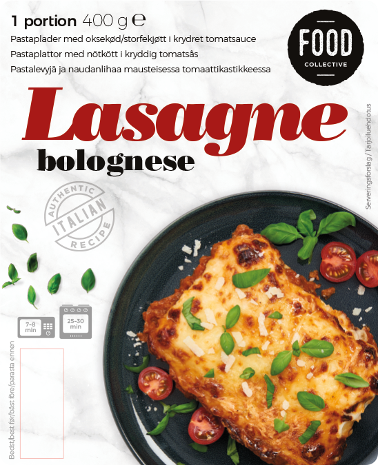 Products - Lasagne bolognese - Food Collective
